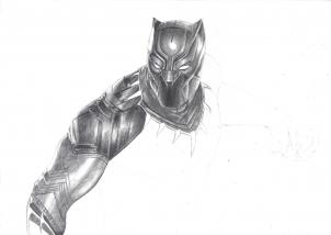 The Black Panther Drawing Tutorial, Easy Tutorial, 22 Steps 24 the black panther drawing tutorial step 13 - The Black Panther Drawing Tutorial, Easy Tutorial, 22 Steps