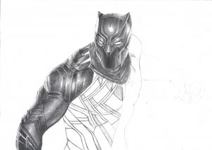 The Black Panther Drawing Tutorial, Easy Tutorial, 22 Steps 26 the black panther drawing tutorial step 15 - The Black Panther Drawing Tutorial, Easy Tutorial, 22 Steps
