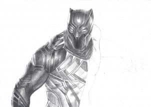 The Black Panther Drawing Tutorial, Easy Tutorial, 22 Steps 27 the black panther drawing tutorial step 16 - The Black Panther Drawing Tutorial, Easy Tutorial, 22 Steps