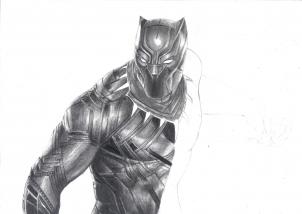 The Black Panther Drawing Tutorial, Easy Tutorial, 22 Steps 28 the black panther drawing tutorial step 17 - The Black Panther Drawing Tutorial, Easy Tutorial, 22 Steps