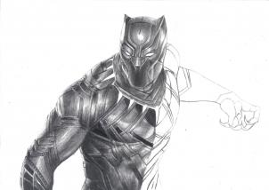 The Black Panther Drawing Tutorial, Easy Tutorial, 22 Steps 29 the black panther drawing tutorial step 18 - The Black Panther Drawing Tutorial, Easy Tutorial, 22 Steps