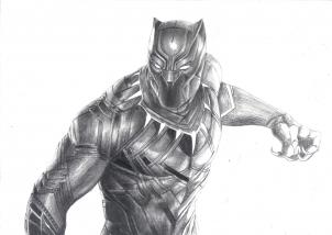 The Black Panther Drawing Tutorial, Easy Tutorial, 22 Steps 30 the black panther drawing tutorial step 19 - The Black Panther Drawing Tutorial, Easy Tutorial, 22 Steps
