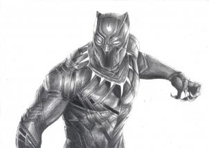 The Black Panther Drawing Tutorial, Easy Tutorial, 22 Steps 31 the black panther drawing tutorial step 20 - The Black Panther Drawing Tutorial, Easy Tutorial, 22 Steps