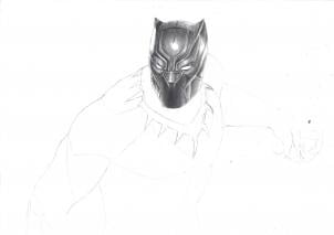 The Black Panther Drawing Tutorial, Easy Tutorial, 22 Steps 18 the black panther drawing tutorial step 7 - The Black Panther Drawing Tutorial, Easy Tutorial, 22 Steps