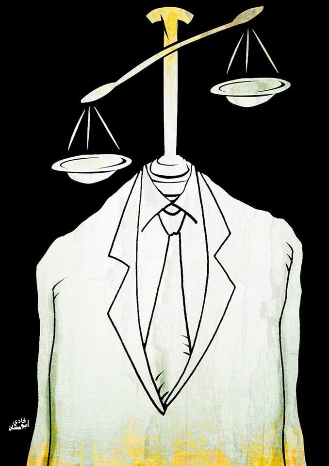 Minister of Justice - Fadi Abou Hassan's series Cartoons
