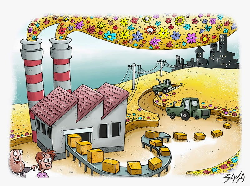 Winners in Pannonpower Caricature Contest about biomass: Drawings in green 2014, Hungary 12 Pannonpower I HELYEZETT Bacsa Gergo Hungary 2 - Winners in Pannonpower Caricature Contest about biomass: Drawings in green 2014, Hungary