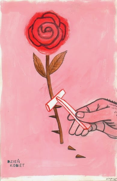 Winners of the International Exhibition Satyrykon - Legnica 2015, Poland 15 Satyrykon2015.09 Artur Ligenza Dzień Kobiet brązowy medal ŻiS - Winners of the International Exhibition Satyrykon - Legnica 2015, Poland