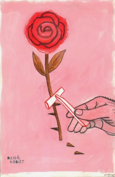 Satyrykon2015.09 Artur Ligenza Dzień Kobiet brązowy medal ŻiS - Winners of the International Exhibition Satyrykon - Legnica 2015, Poland