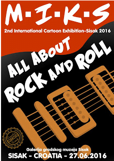 2nd INTERNATIONAL CARTOON EXHIBITION SISAK MIKS 2016 "All About Rock & Roll" 12 mpture - 2nd INTERNATIONAL CARTOON EXHIBITION SISAK MIKS 2016 "All About Rock & Roll"