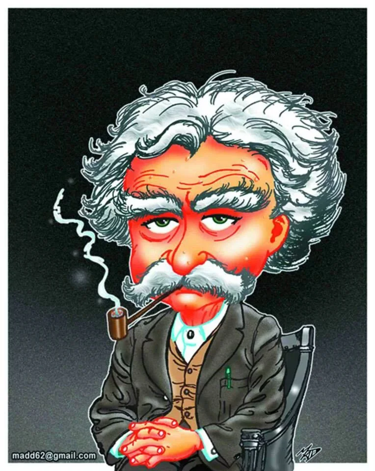 35344811 1776424292419004 1283482939832664064 n 1 - Caricature of Mark Twain