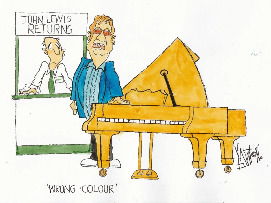 elton piano - Wrong colour