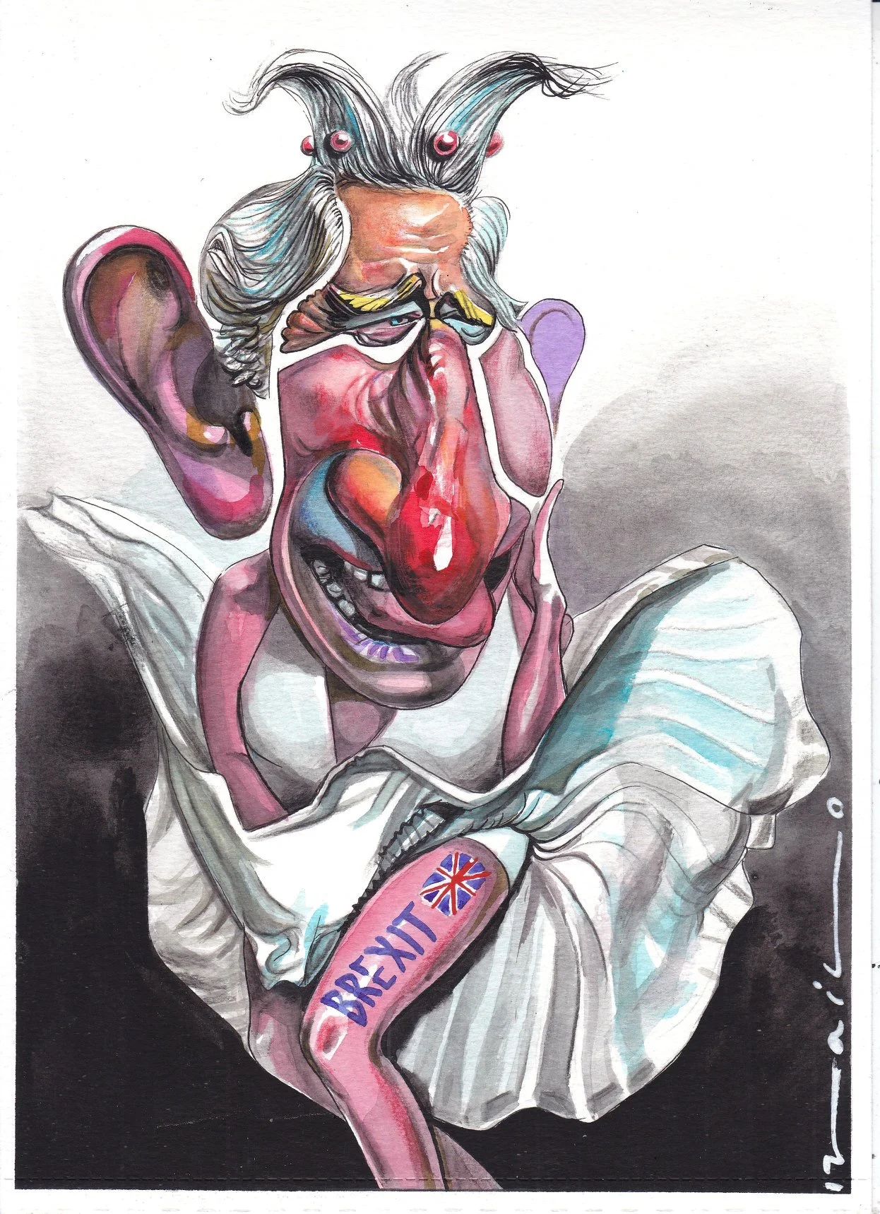  Charles, Prince of Wales. Editorial Cartoon by Ivailo Tsvetkov, from Sofia, Bulgaria