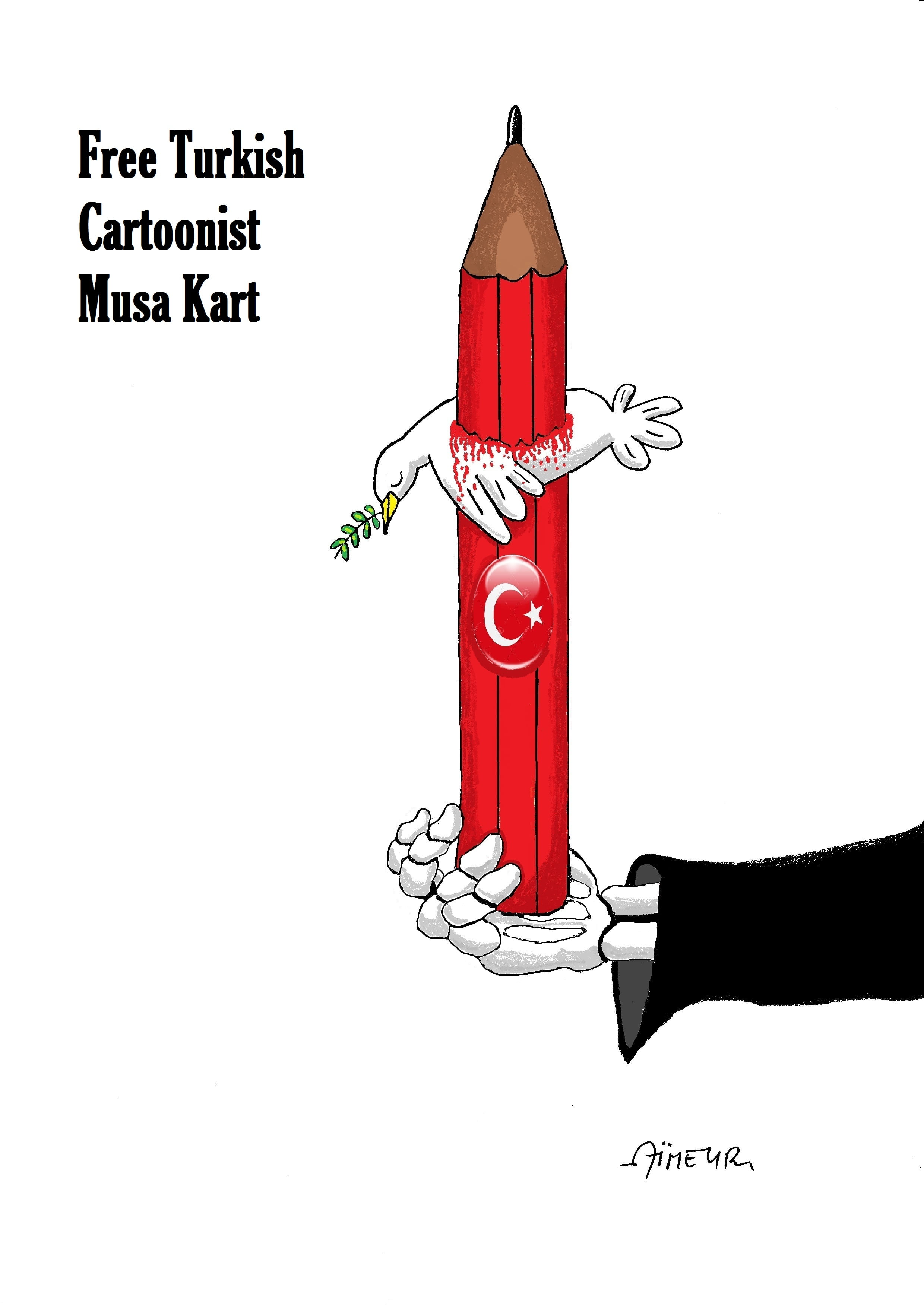 Free Turkish Cartoonist Musa Kart 11 Youcef AIMEUR ALGERIA FREE TURKEY MEDIA - Free Turkish Cartoonist Musa Kart