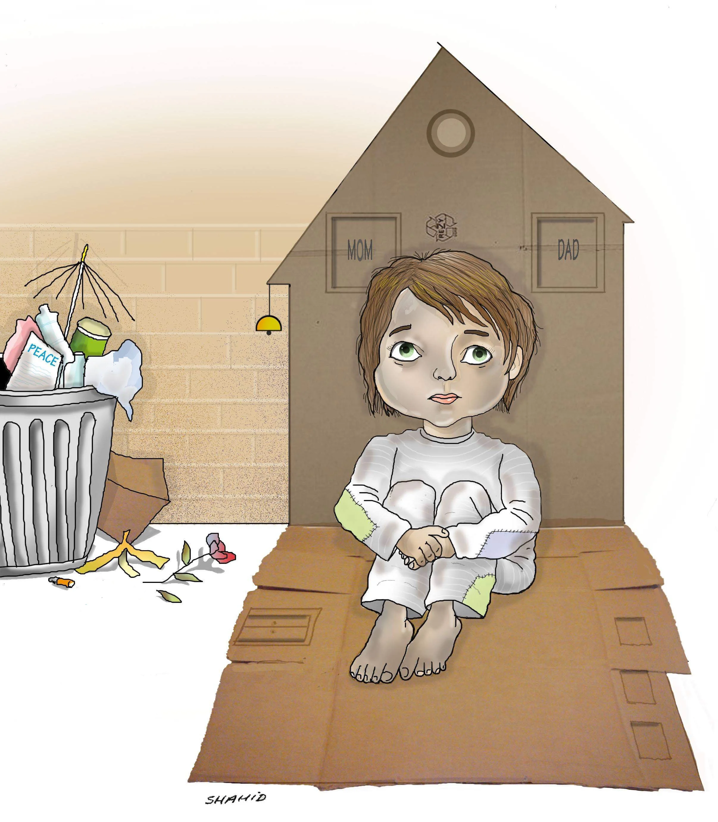 caroon04 - Orphan child