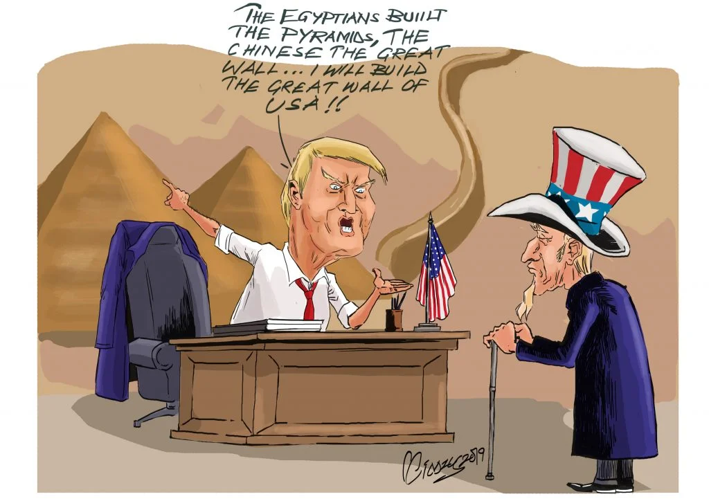 Trump and The Wall Ambition - When Uncle Sam visited Donald Trump!