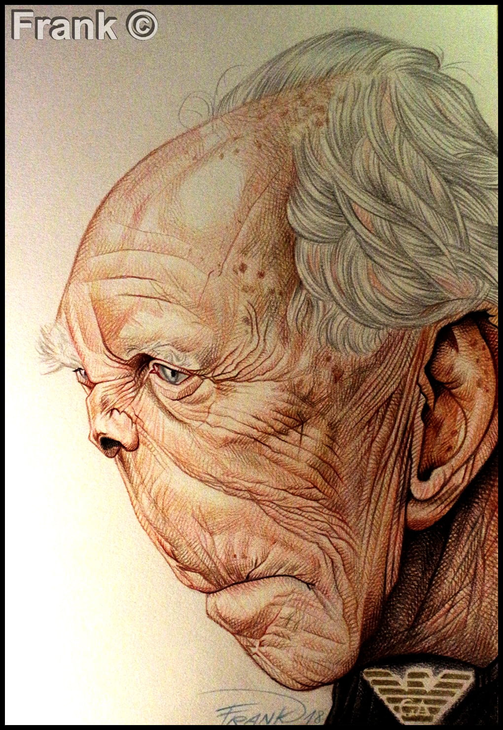 Giorgio Armani, pencils on paper 11 a colors 2 perfect - Giorgio Armani, pencils on paper