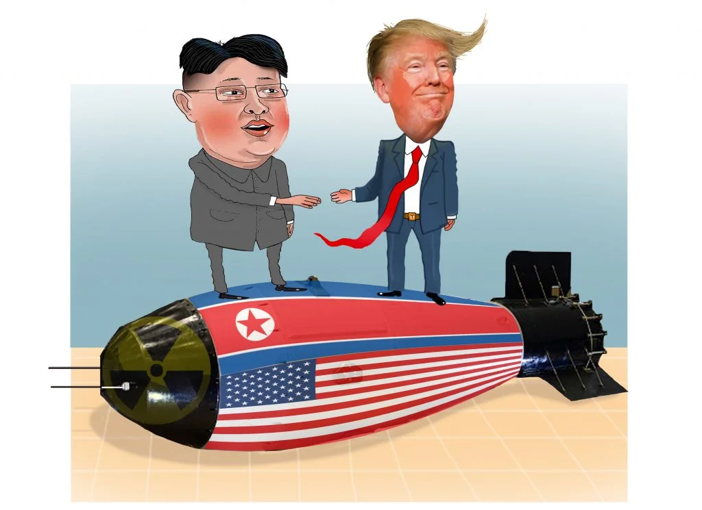 The first US president to cross into North Korea