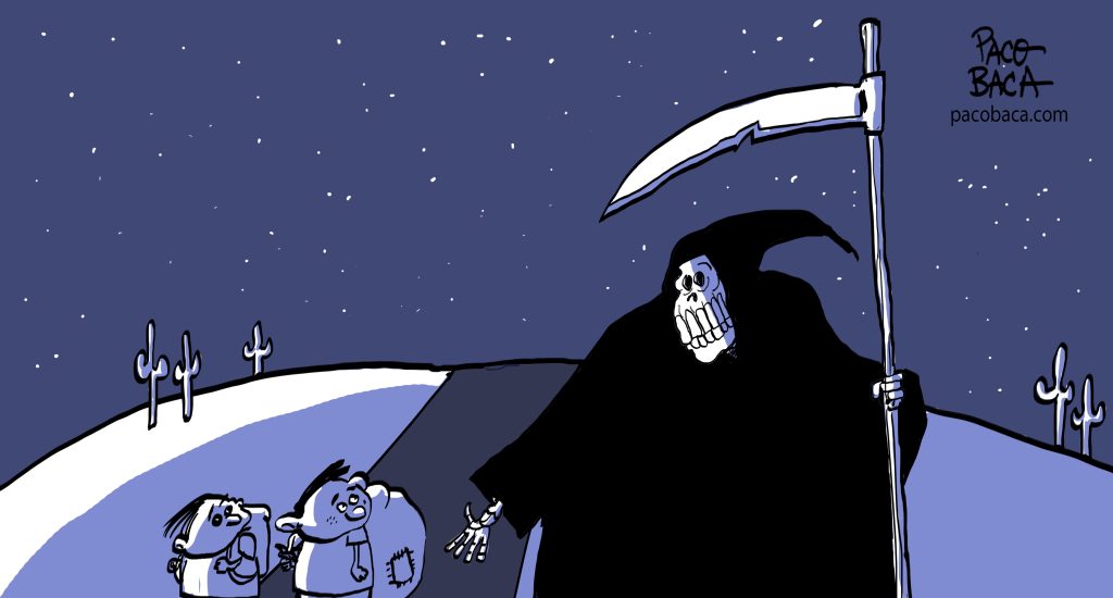 MIGRANT KIDS. EDITORIAL CARTOON 11 NIÑOS MIGRANTES.... - MIGRANT KIDS. EDITORIAL CARTOON