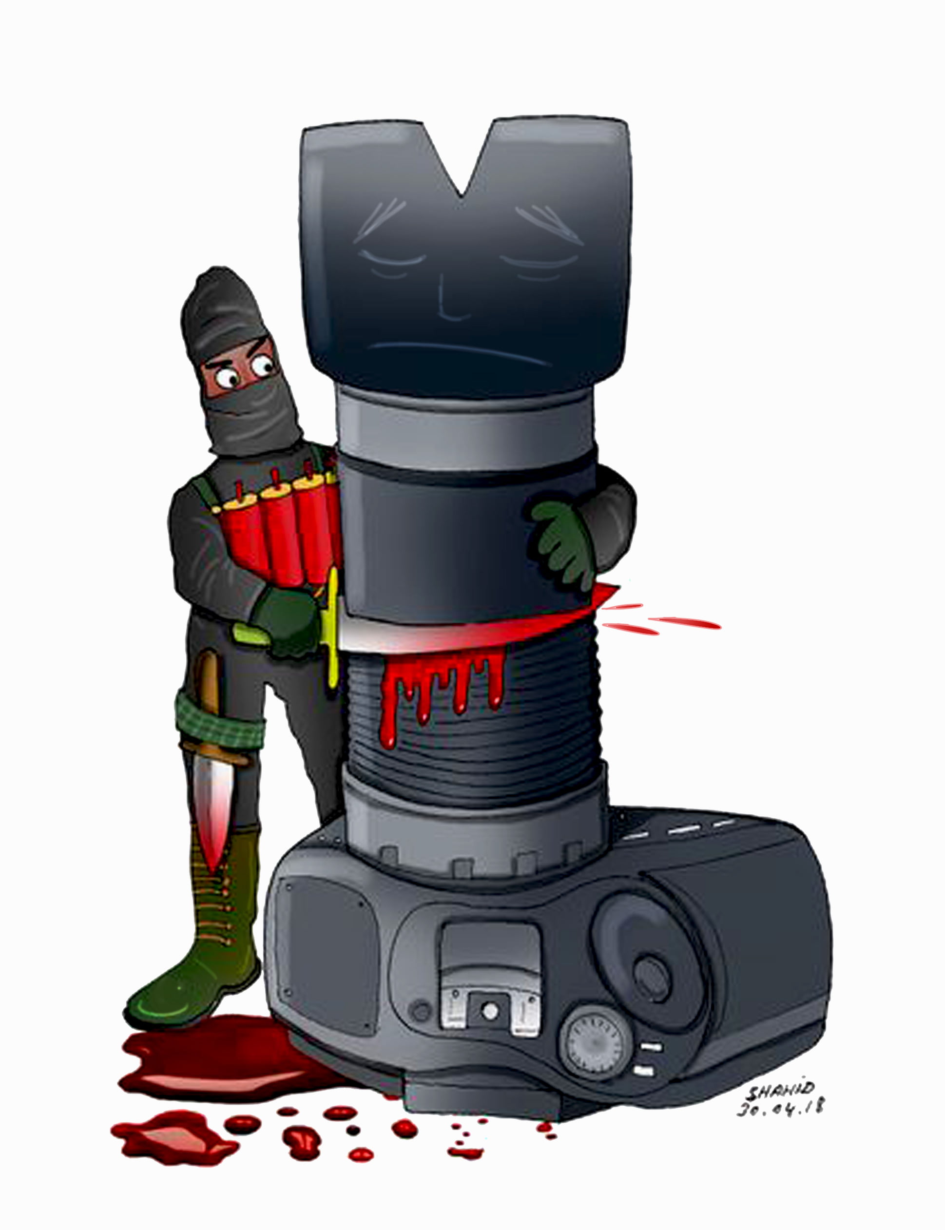 cartoon 201 - Freedom of the press!