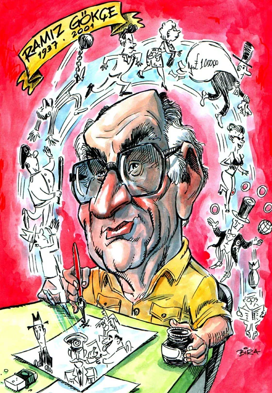 Ramiz Gökçe, Cyprus cartoonist, This caricature was 2003 Ramiz Gökçe Cyprus Cartoon Festival First Prize.