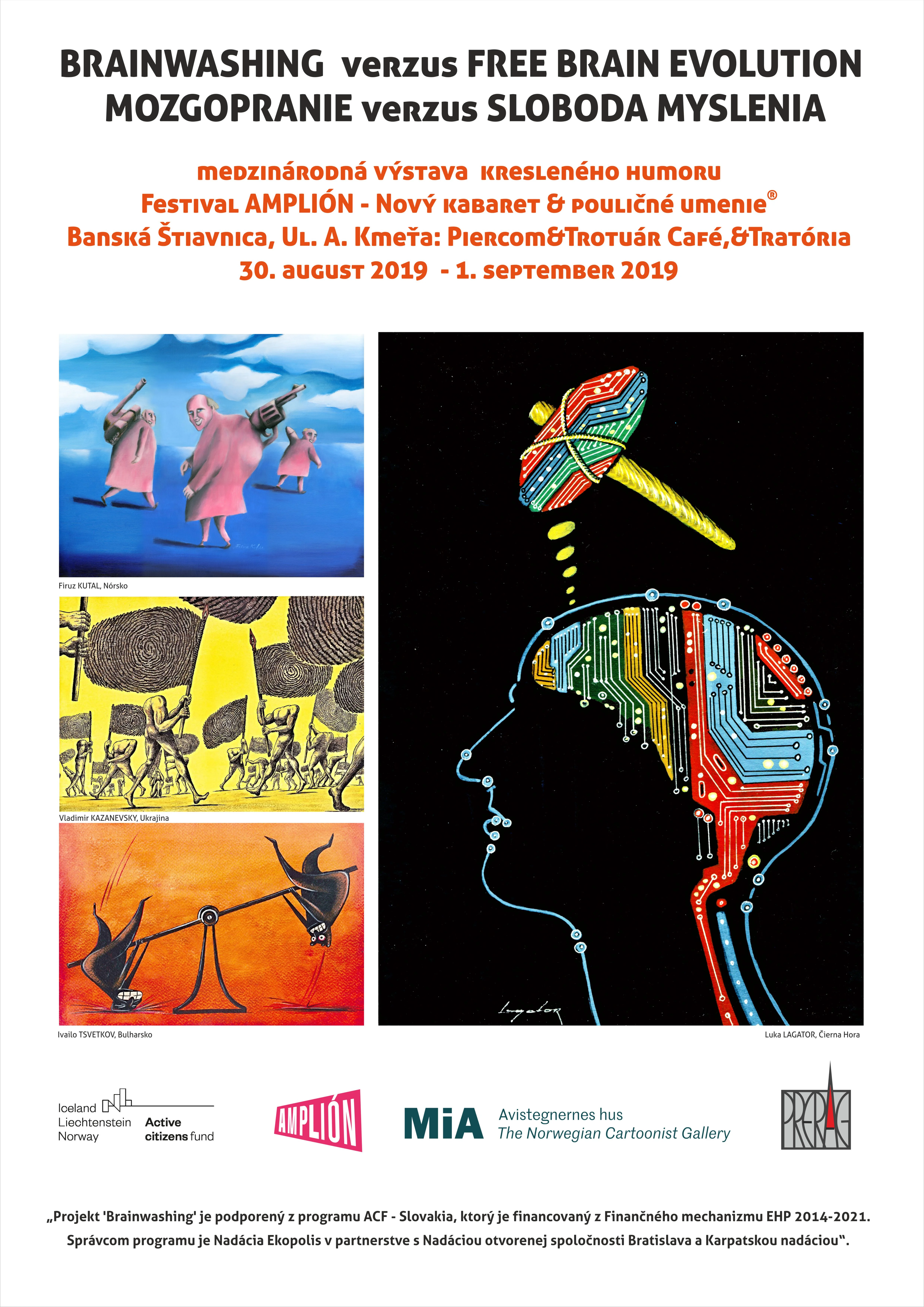 FINAL amplion plagát A2 - Cartoon exhibition in Slovakia 