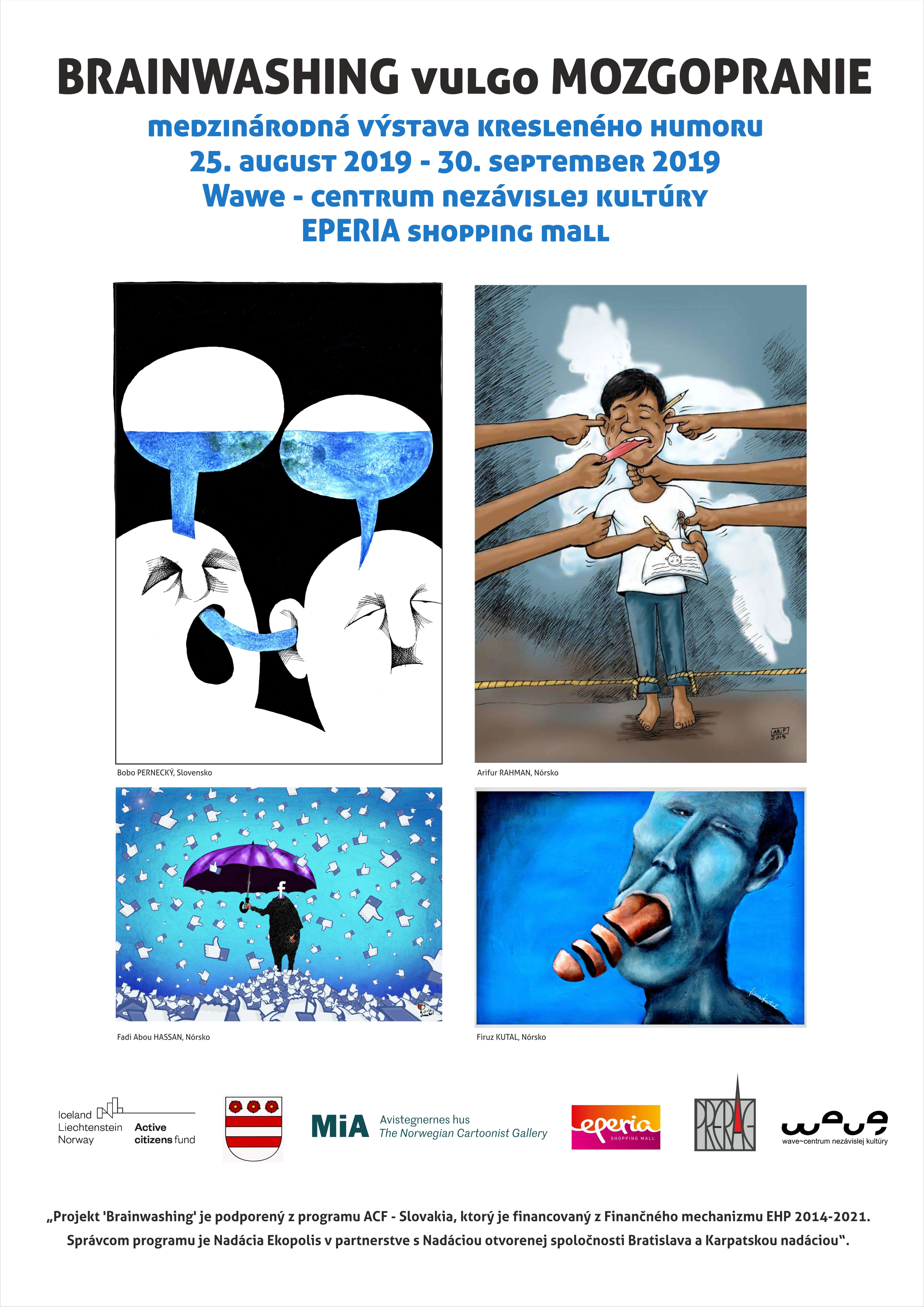 po - Cartoon exhibition in Slovakia 