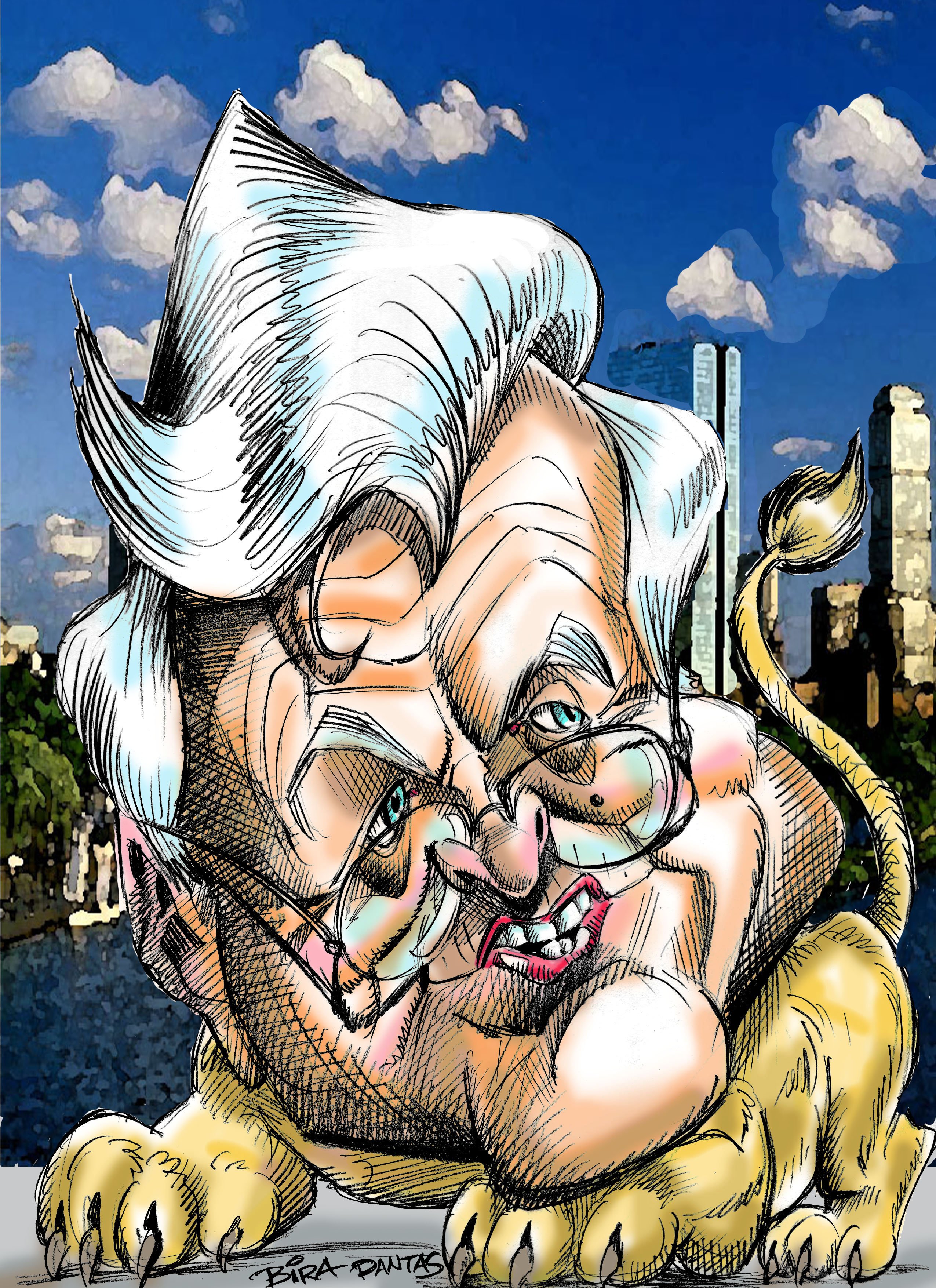 Ted Kennedy, Lion of Senate Caricature
