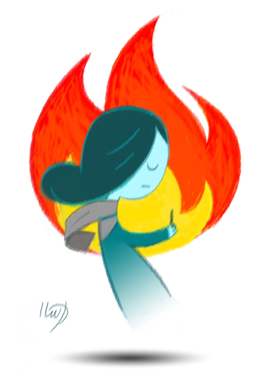 The Blue Girl 11 The Blue Girl cartoon