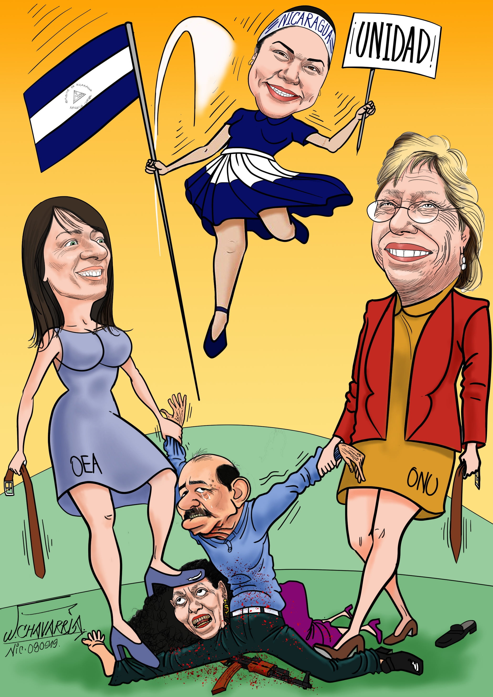 The dictator Daniel Ortega in Nicaragua The dictator Daniel Ortega in Nicaragua