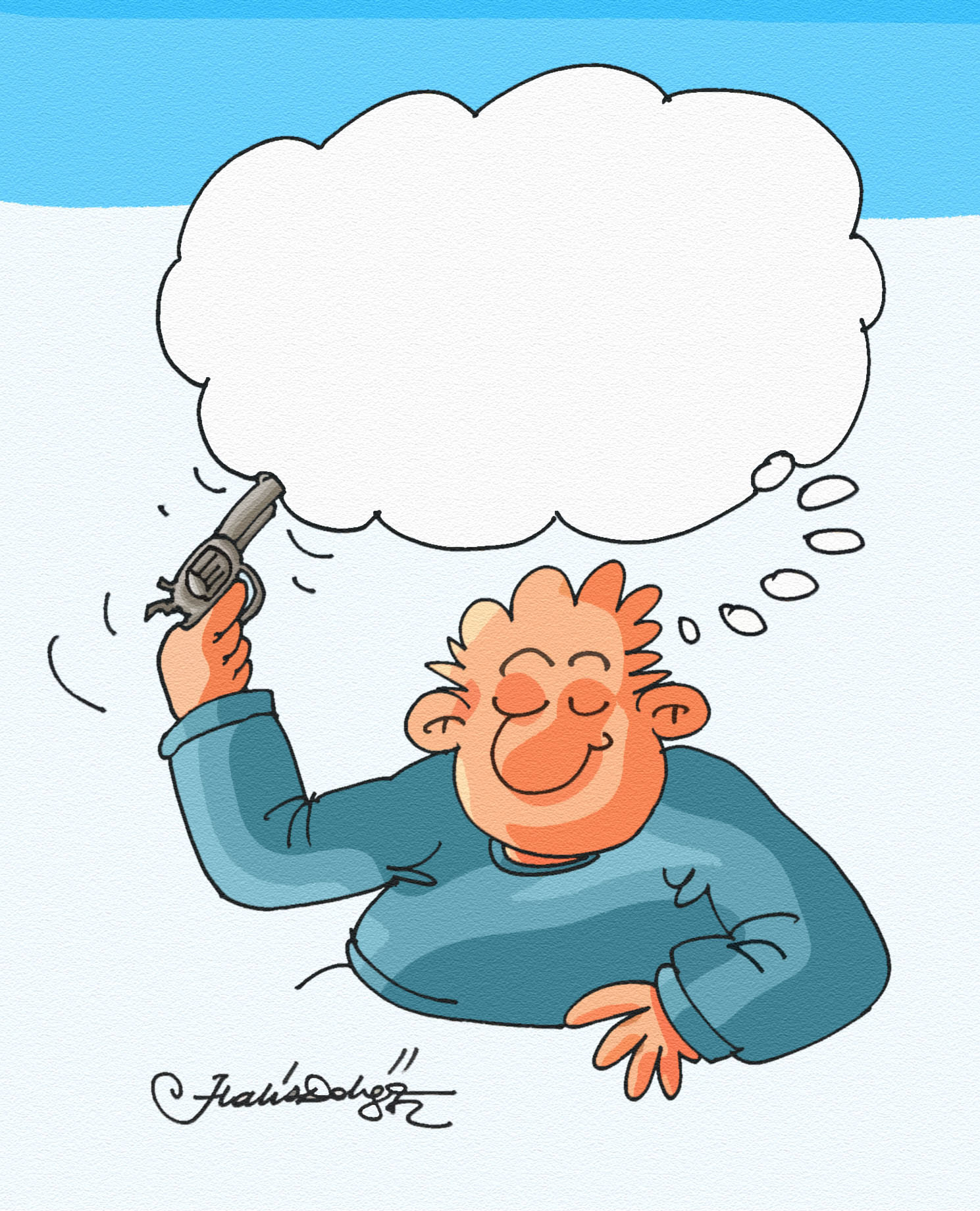 The Suicide of Free Thought cartoon