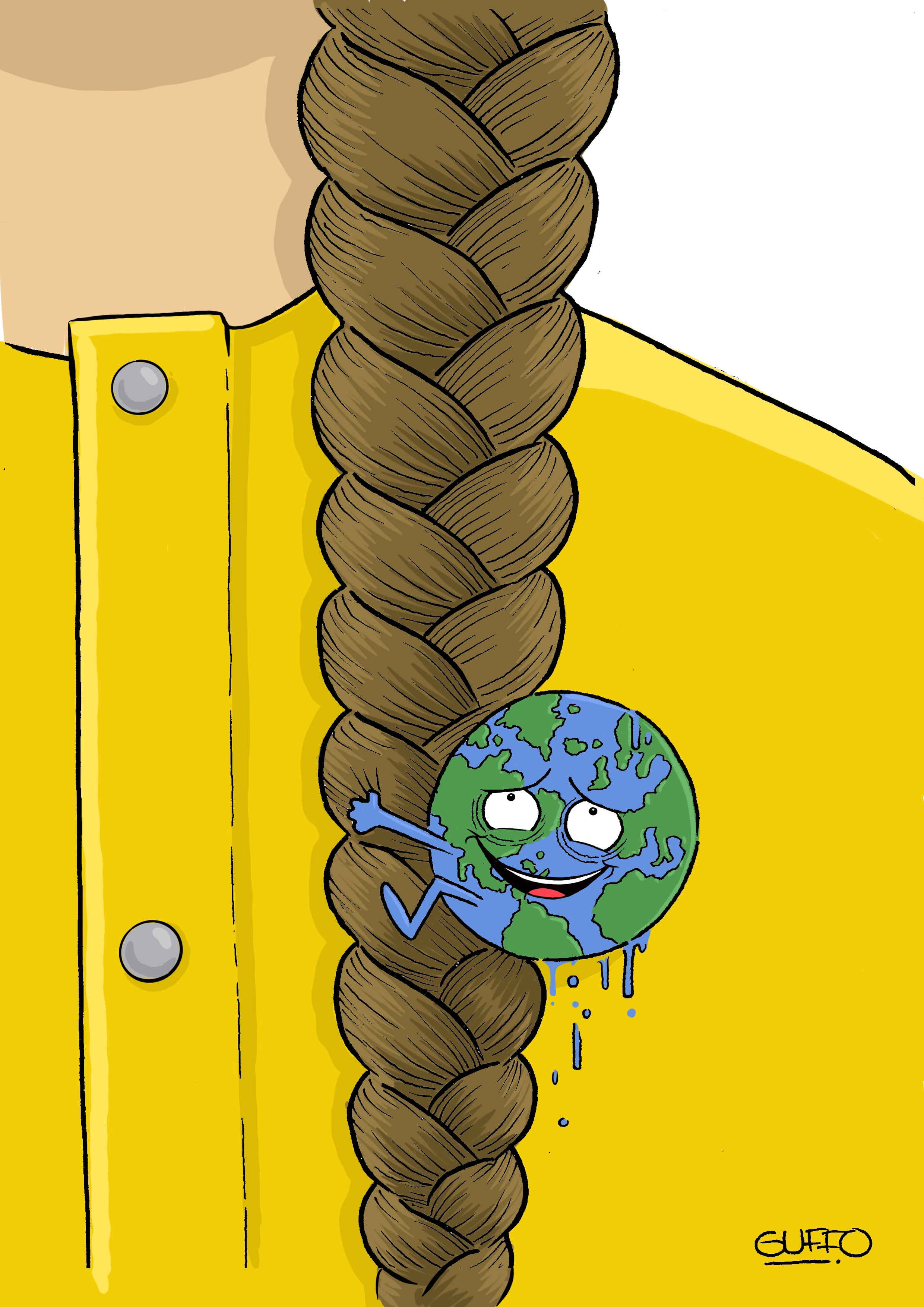 Greta Thunberg cartoon