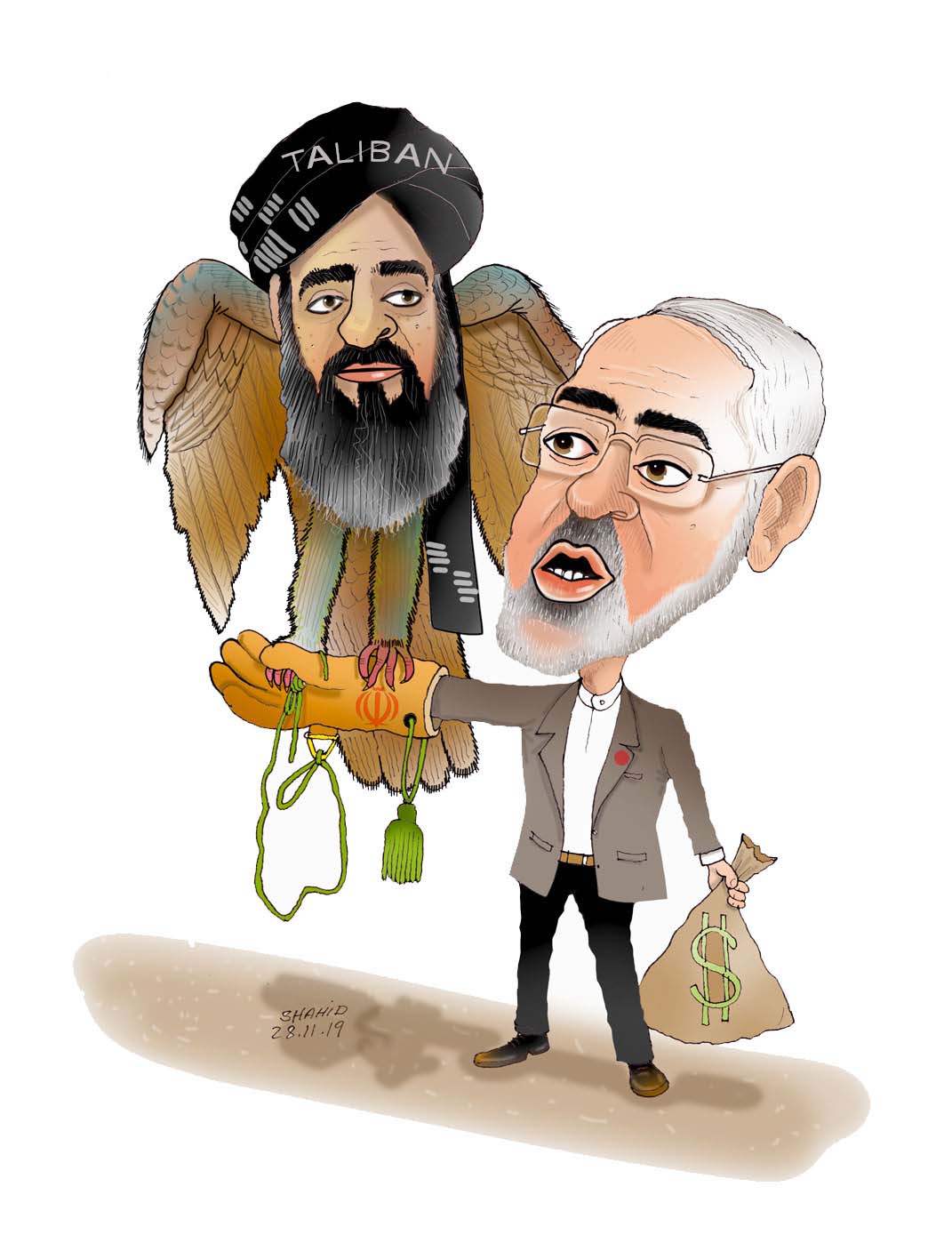 cartoon399 - Taliban visit Iran