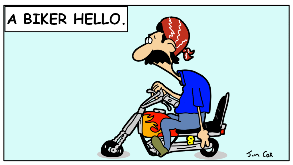 DAD BIKER - A Biker Hello!