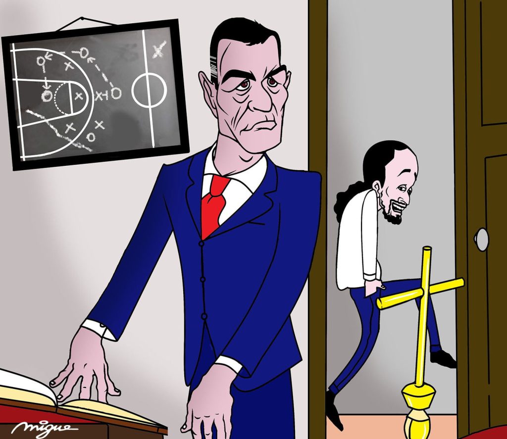 Pedro Sanchez and Pablo Iglesias casual encounter 11 Pedro Sanchez - Pedro Sanchez and Pablo Iglesias casual encounter