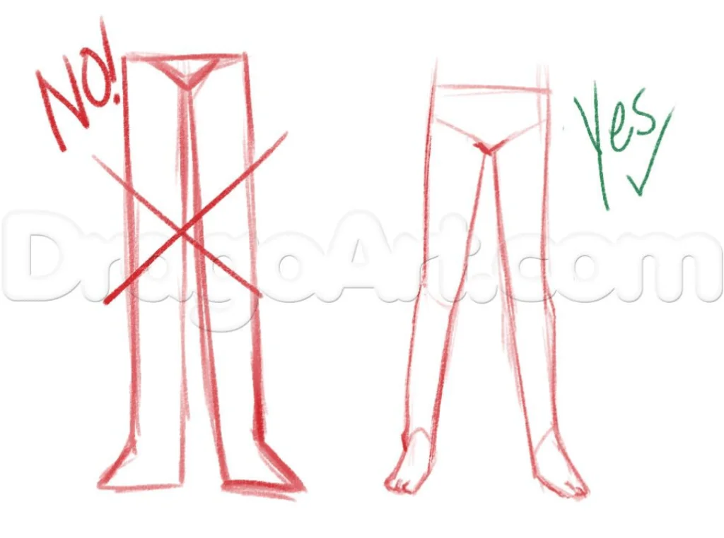 Drawing Anime Legs