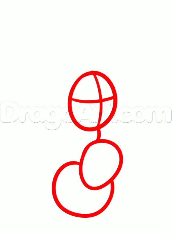 Step 1 - How to Draw Max from the Grinch, Easy Tutorial, 7 Steps