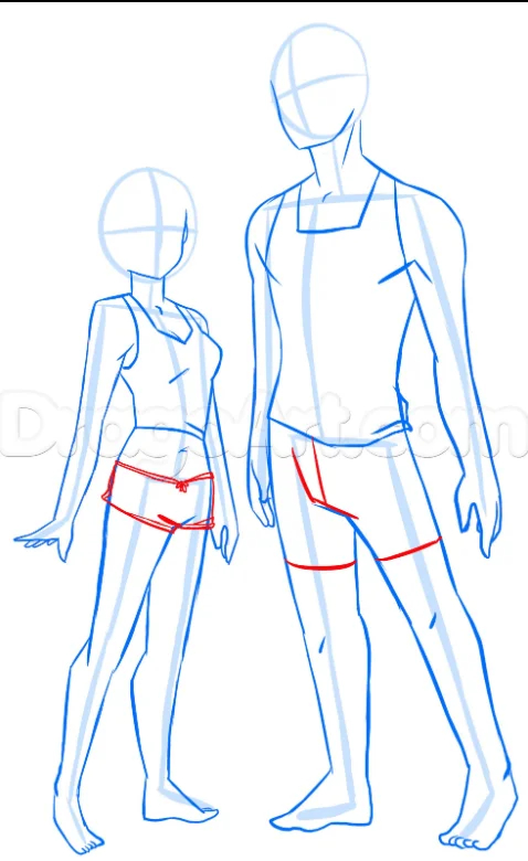 How To Draw Anime Anatomy, Easy Tutorial, 25 Steps - Toons Mag