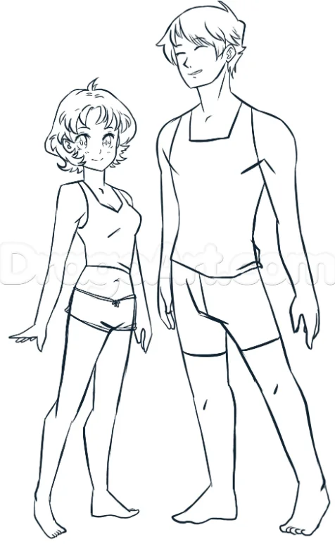 How To Draw Anime Anatomy, Easy Tutorial, 25 Steps - Toons Mag