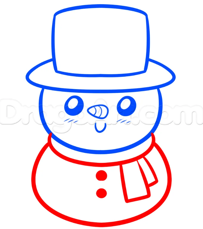 How to Draw Frosty the Snowman - Really Easy Drawing Tutorial