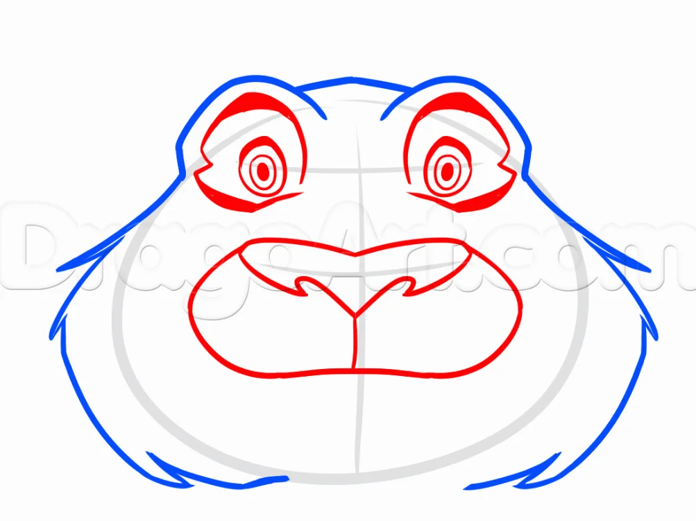 Step 3 19 - How to Draw Rajah from Aladdin, Easy Tutorial, 6 Steps