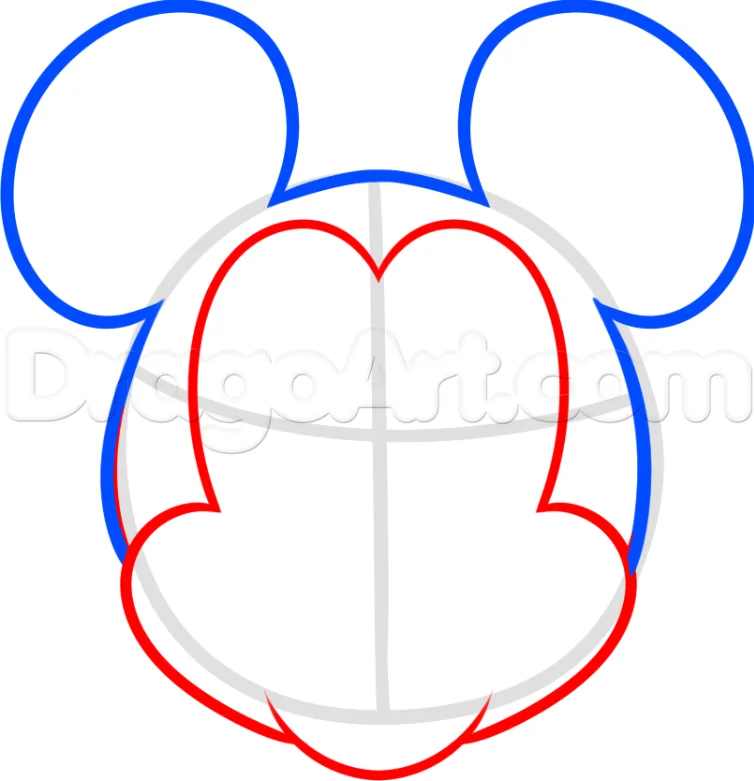 Sketch of Mickey Mouse's Face by beast167 on DeviantArt