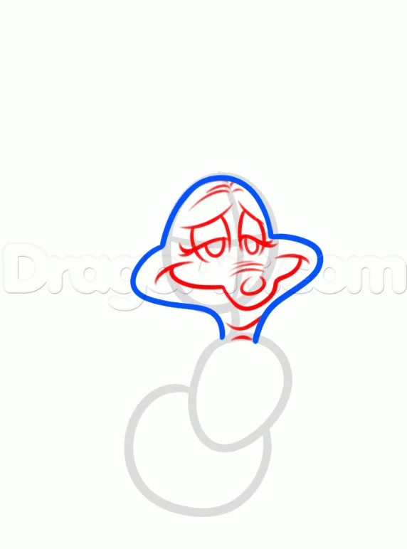 Step 3 - How to Draw Max from the Grinch, Easy Tutorial, 7 Steps