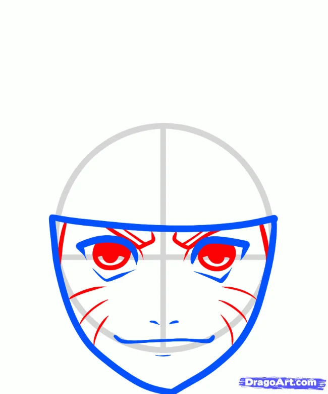 How to draw NARUTO step by step, EASY
