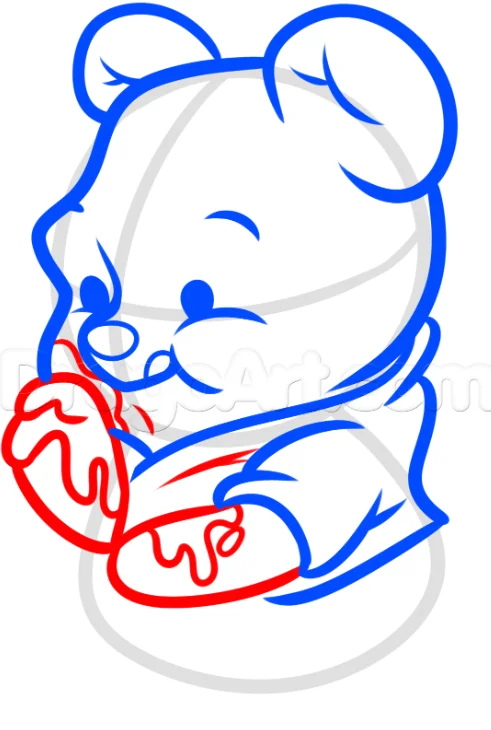 How to Draw Chibi Winnie the Pooh Bear