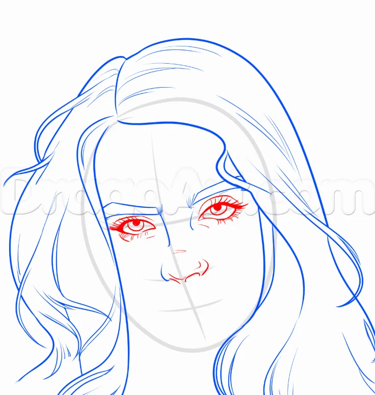 Step 6 8 - How to Draw Billie Eilish, Easy Drawing Tutorial, 8 Steps