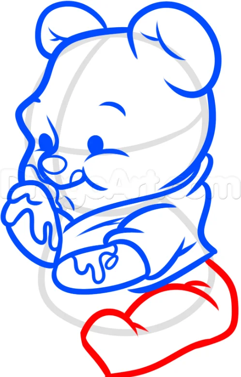 How to Draw Chibi Winnie the Pooh Bear