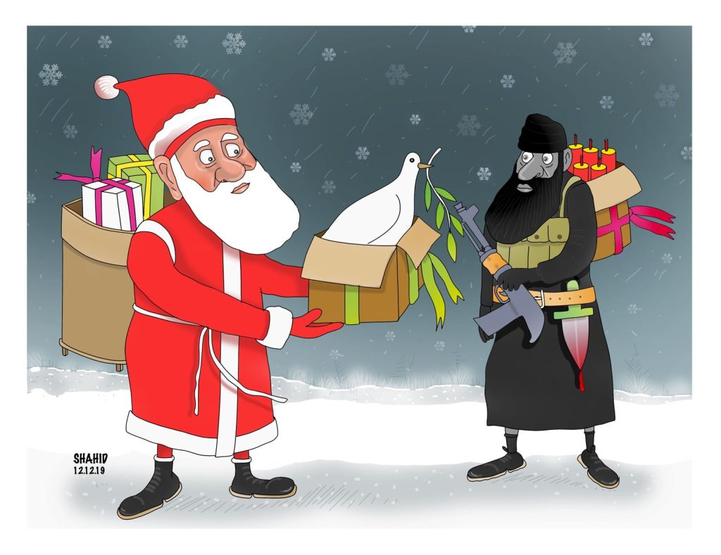 cartoon427 - Peace Christmas!