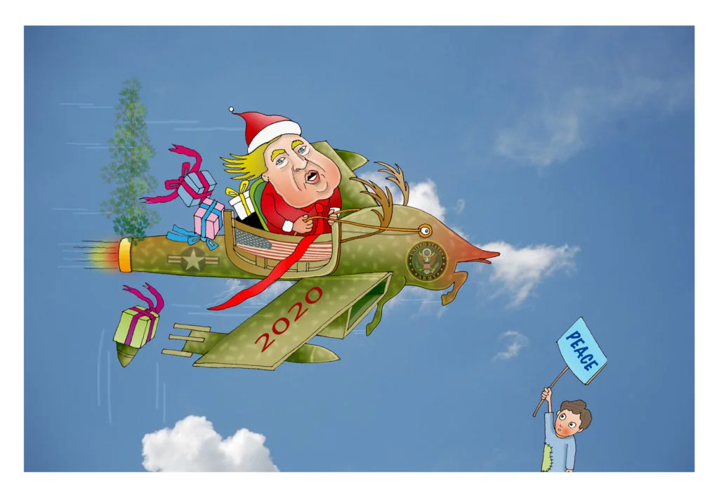 cartoon433 - Santa Trump