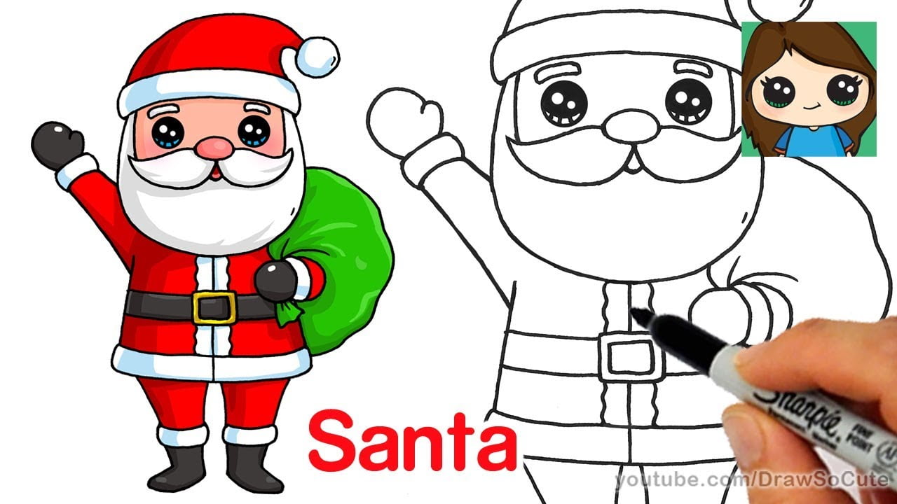 Santa Claus Hand Drawn Vector Llustration Sketch Stock Illustration -  Download Image Now - 2015, Beard, Cheerful - iStock