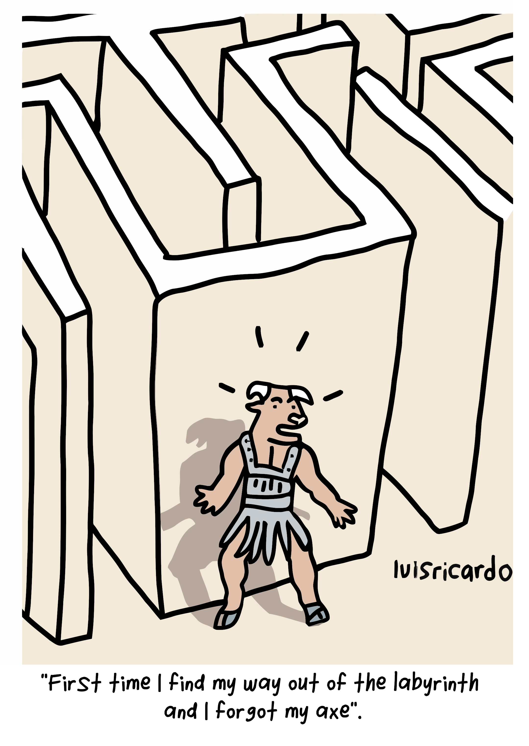 The Minotaur out of the Labyrinth